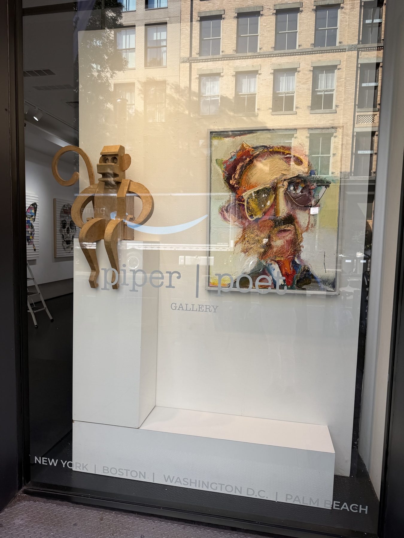 The window at 458 West Broadway, seen from West Broadway