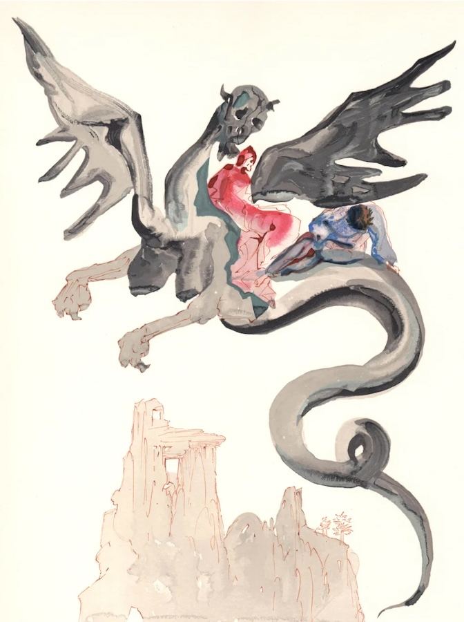 Salvador Dalí, Inferno Canto 18: Usurers