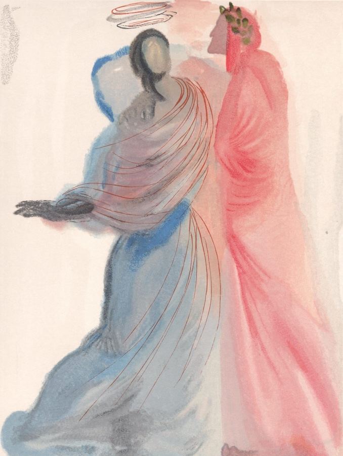 Salvador Dalí, Paradise Canto 18: Beatrice Comforts