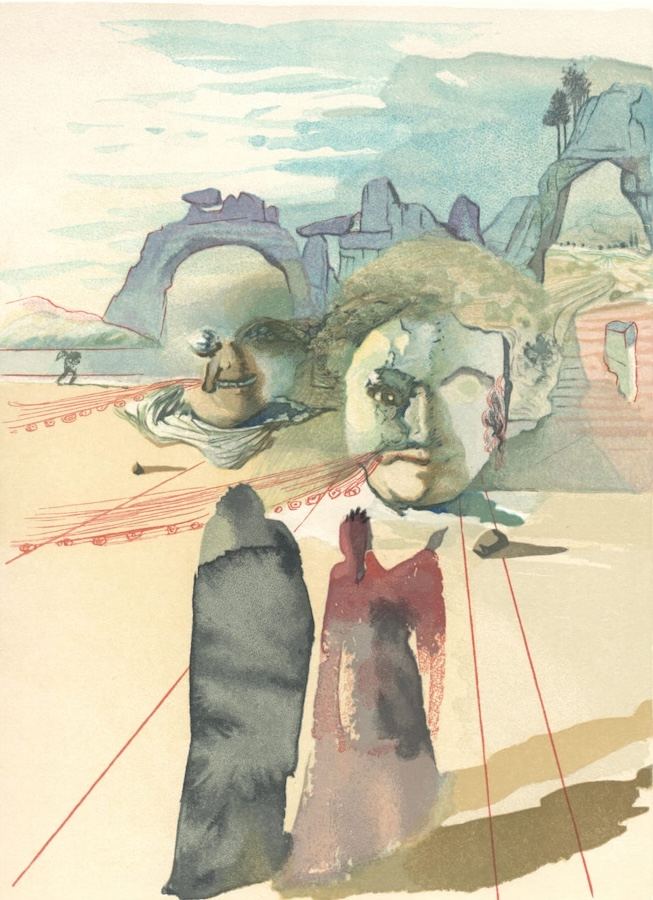Salvador Dalí, Purgatory Canto 20: Green and Lavishness