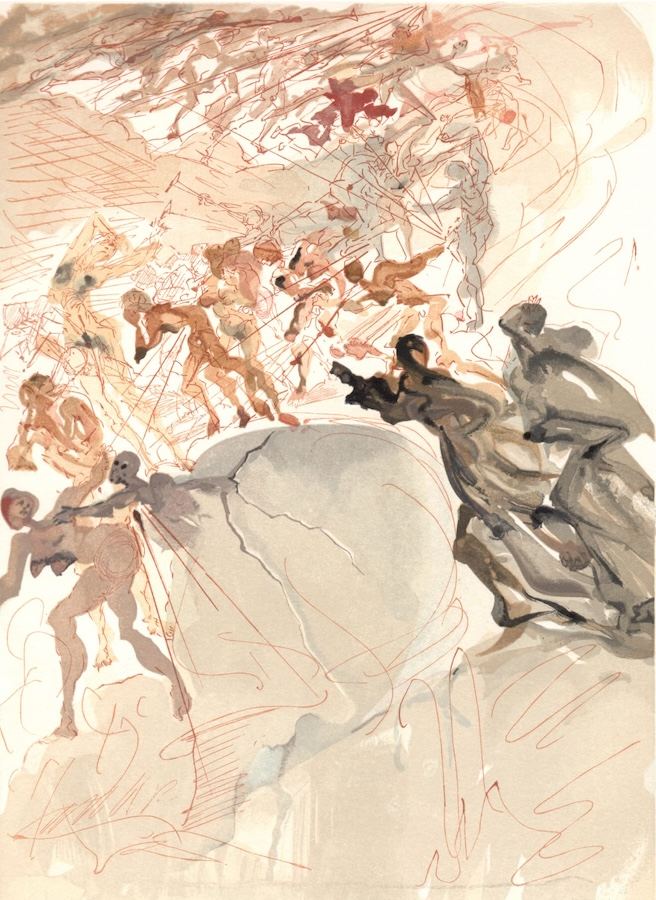 Salvador Dalí, Purgatory Canto 25: The Lustful