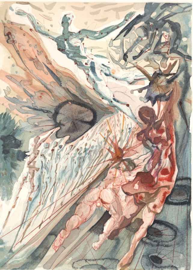 Salvador Dalí, Purgatory Canto 26: The Two Crowds of the Lustful