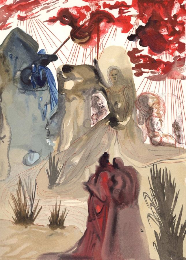 Salvador Dalí, Purgatory Canto 28: The Divine Forest