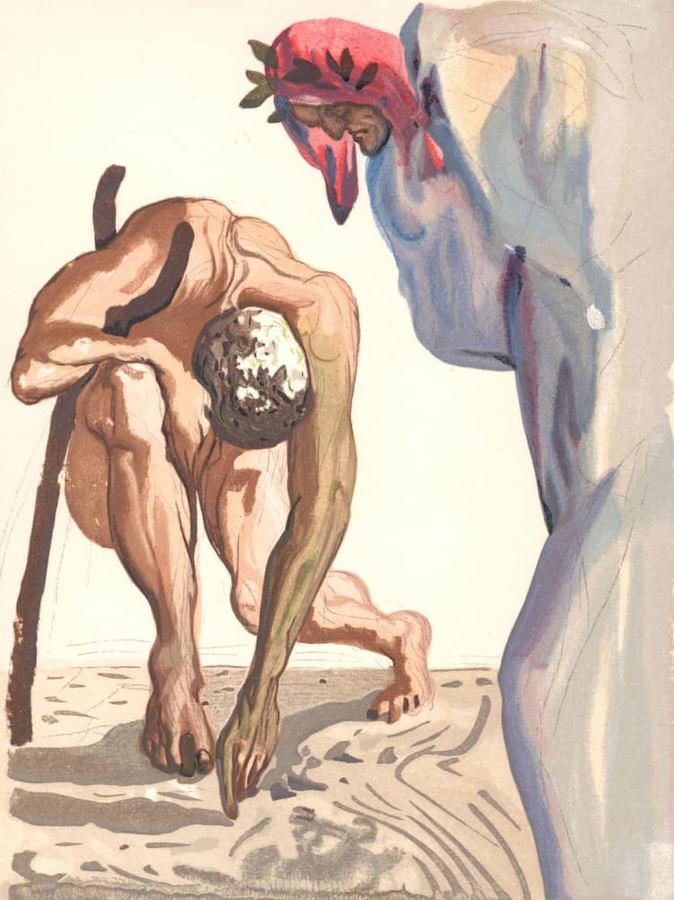 Salvador Dalí, Purgatory Canto 7: Princes of the Flowered Valley