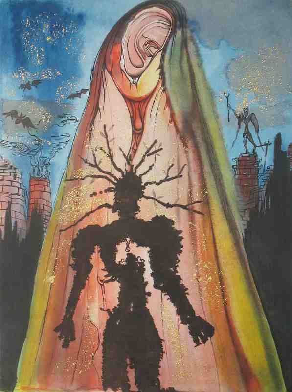 Salvador Dalí, The Ghost Tells The Story of the Murder