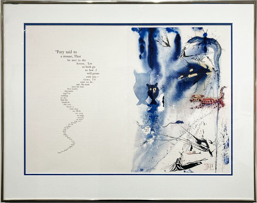 Salvador Dalí, The Mouse’s Tale and A Caucus Race and a Long Tale