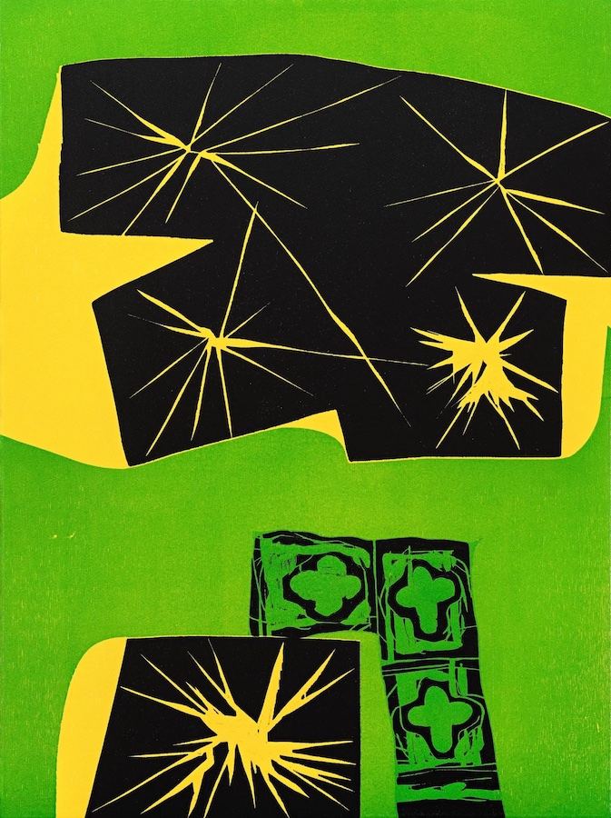 Magne Furuholmen, Mourlot Editions 3/7 Green Chasuble