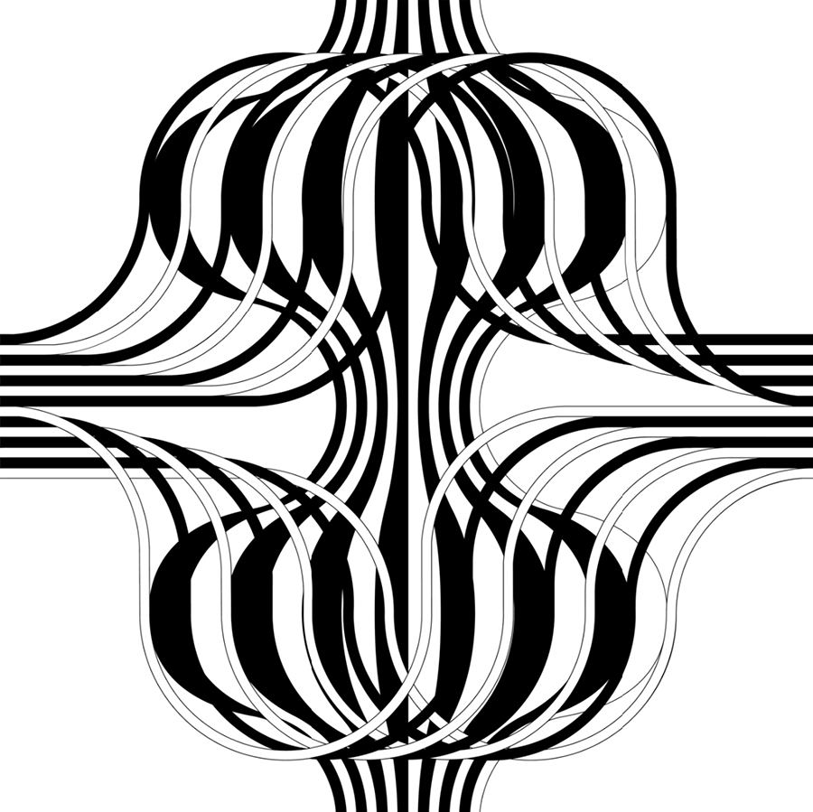 Julio Le Parc, Larga marcha, 4 bifurcaciones 9